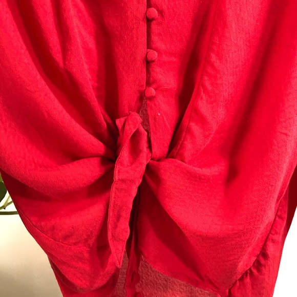 Red Silence + Noise Blouse - Picture 3 of 4